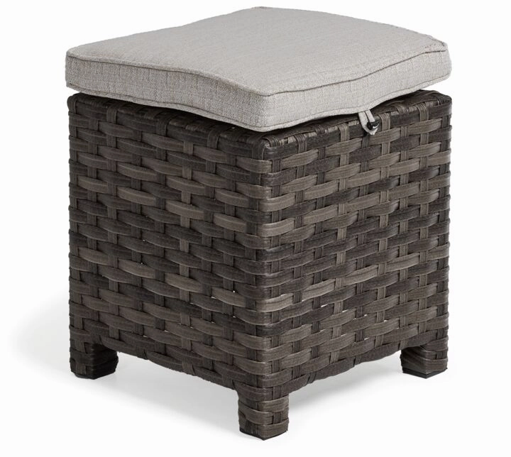 Acadia 6-Piece Outdoor Banquette Set - Grey, Beige