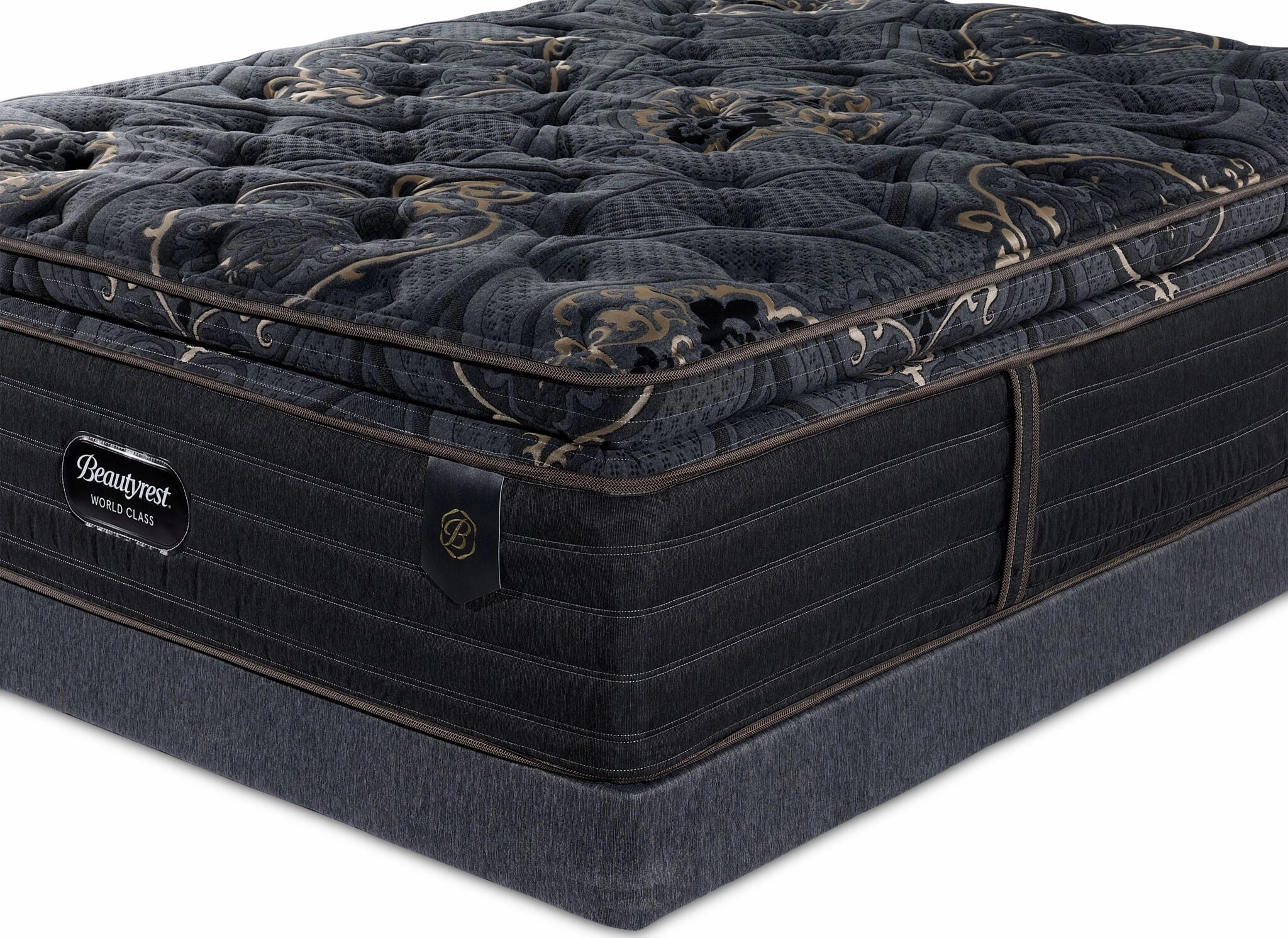 Beautyrest World Class Empress Luxury Firm King Mattress and Split Boxspring Set