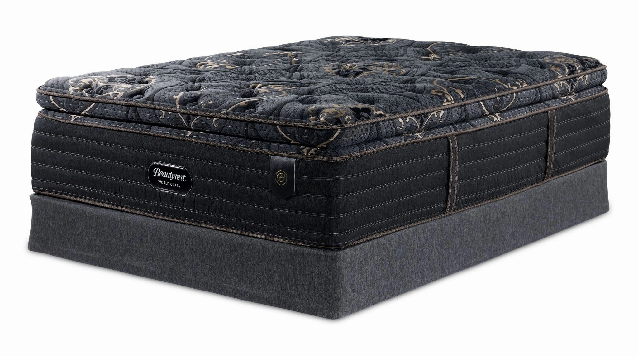 Beautyrest World Class Empress Luxury Firm King Mattress and Split Boxspring Set