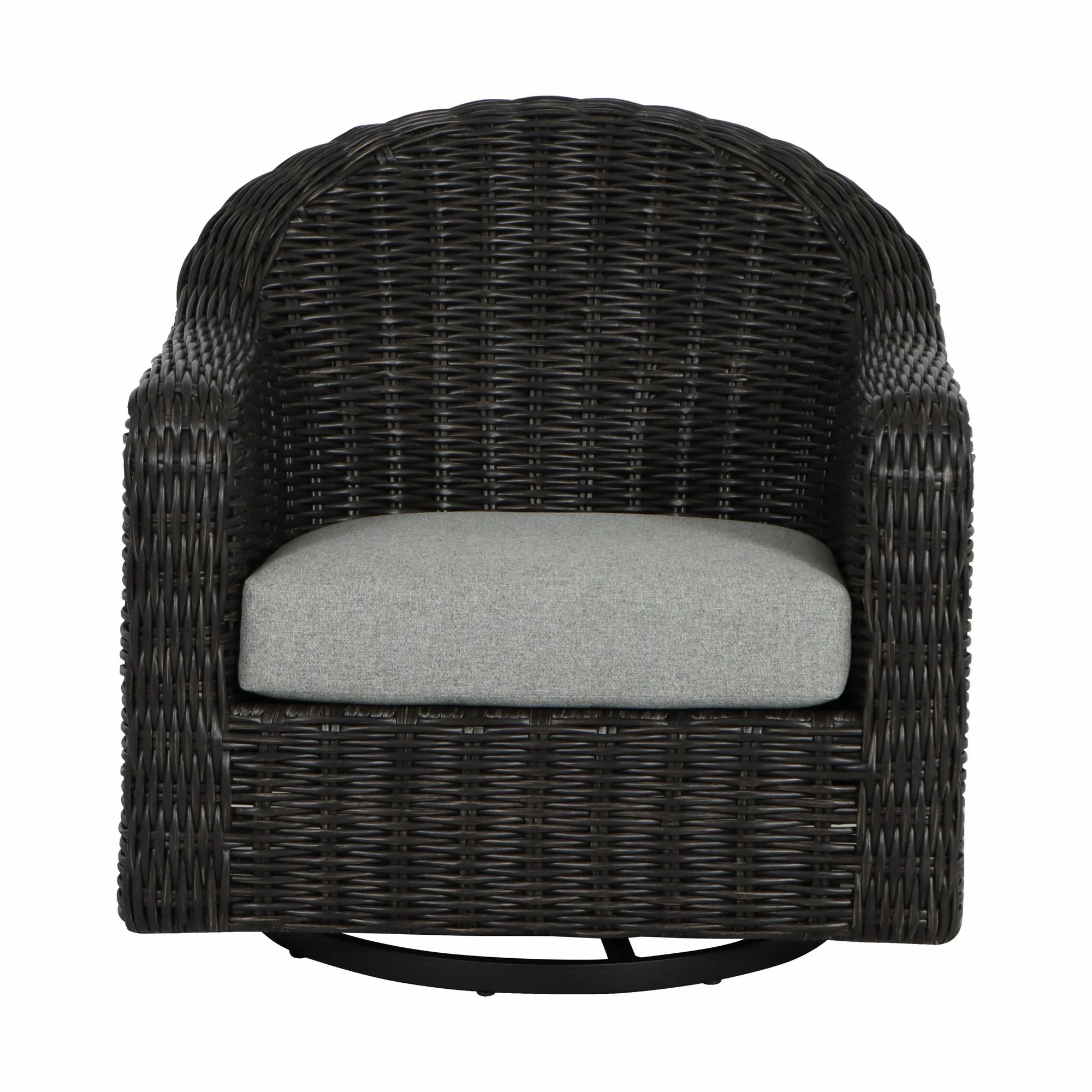 Better Homes & Gardens BH5608811816031 Bellamy Outdoor Barrel Back Chair, Dark Brown