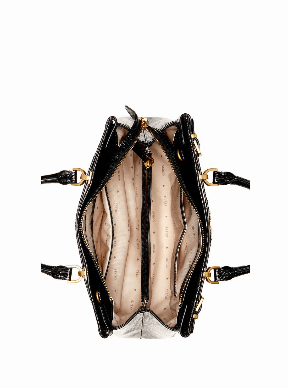 Black Logo Sestri Luxury Satchel Bag