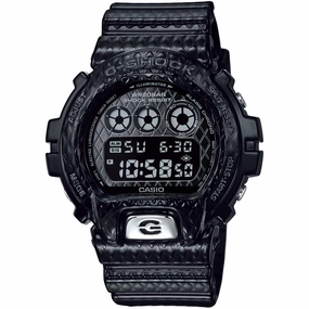 Casio Men's Watch - G-Shock Alarm Black Dial Resin Strap Digital Quartz | DW6900DS-1