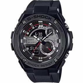 Casio Men's Watch - G-Shock G-Steel Black Resin Strap Shock Resistant | GST210B-1ACR