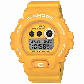Casio Men's Watch - G-Shock World Time Digital Dial Yellow Resin Strap | GDX6900HT-9