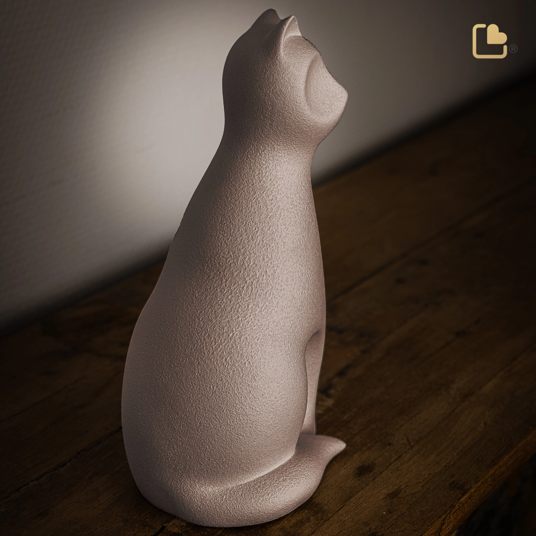 Cat Pet Urn Brown