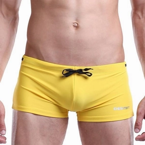 Hot Swimwear Men Breathable Swimsuits Swim Trunks Boxer Briefs