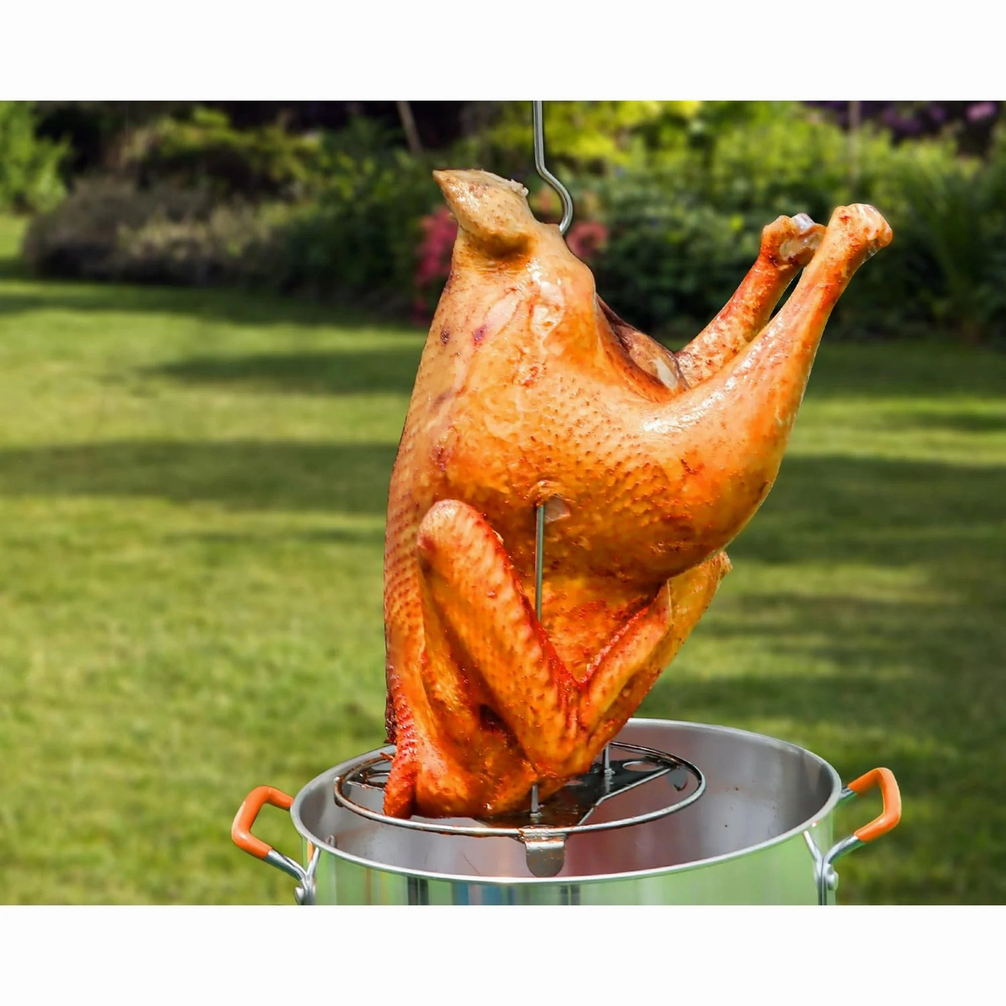 Lafati DKOF01A01 30 & 10 Quart Aluminum Propane Outdoor Turkey Fryer, 55,000 BTU Silver