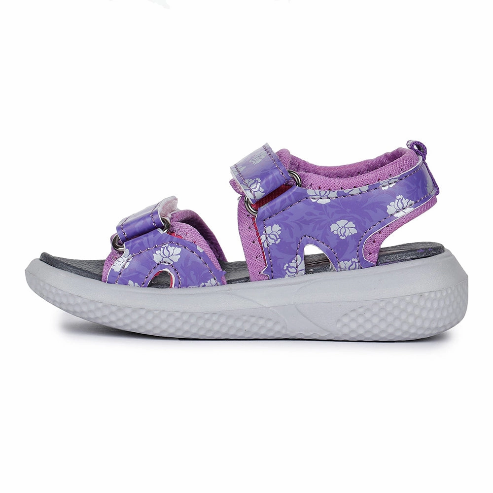 Lucy & Luke (Purple) Casual Sandal For Kids Hippo-3 By Liberty