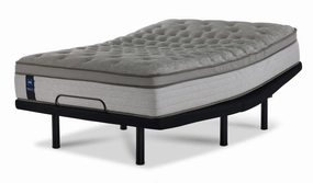 Sealy Posturepedic® Plus Sterling Milana II Luxury Plush Eurotop King Mattress and L2 Motion Pro Adjustable Base